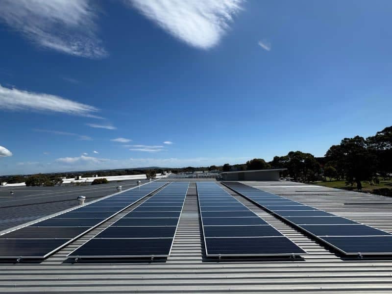 Commercial solar installation in Mornington
